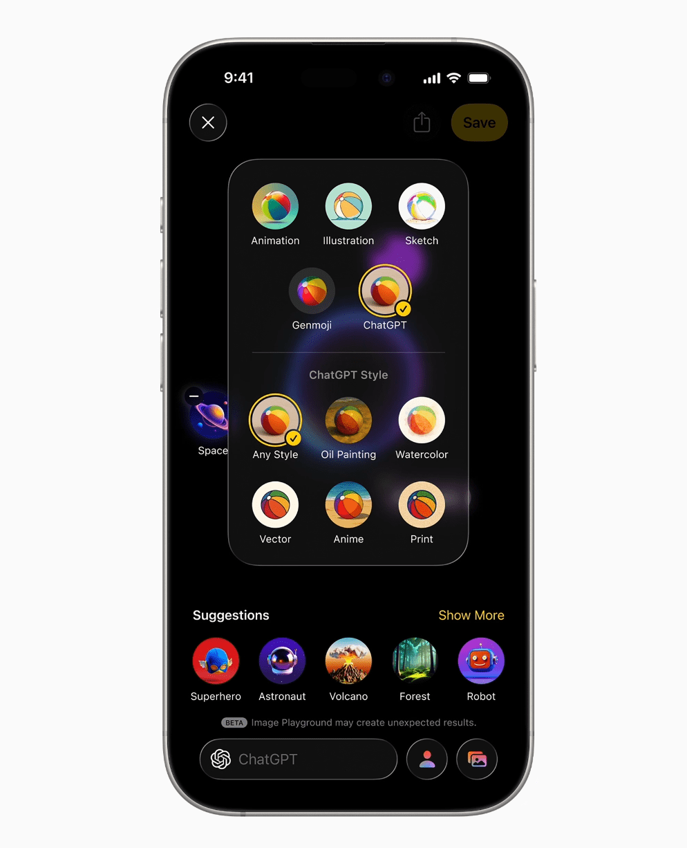 Apple's Image Playground Gets a ChatGPT Makeover