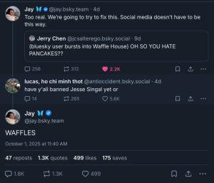 Bluesky's Waffle-Fueled Meltdown